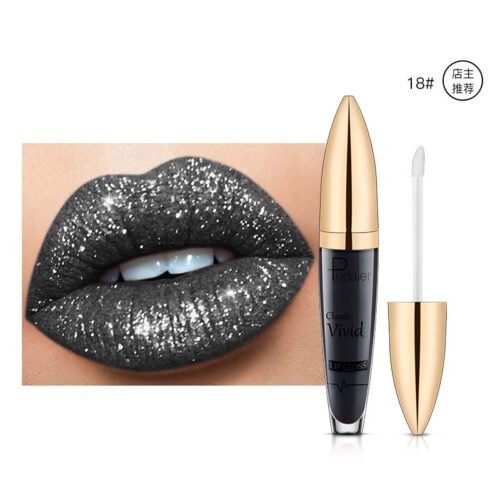 Pudaier matte pearl gloss lip gloss does not stick to cup lip glaze, develops color, liquid lipstick, and lip gloss - Image 6