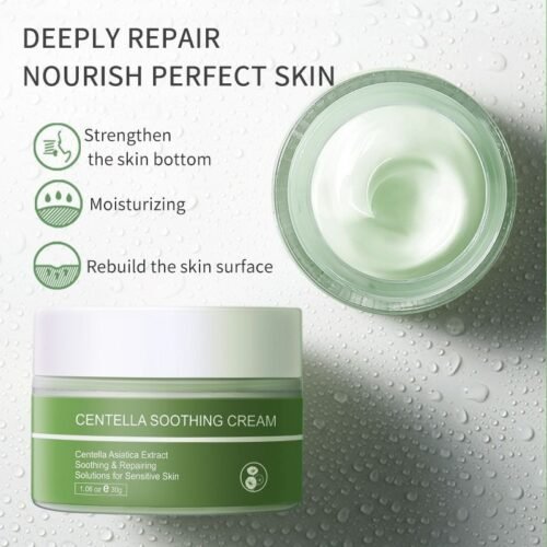 SKIN EVER Centella Repair Face Cream Moisturizing and Moisturizing Repair Facial Skin Face Cream Skin Care Product SK017 - Image 3
