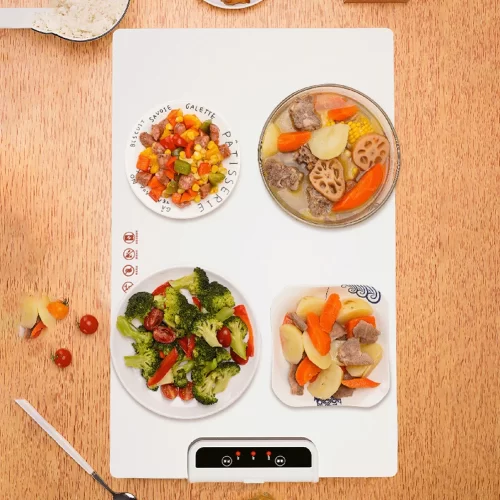 240W Fast Heating Food Electric Warming Tray Foldable Food Warm Plate Adjustable Temperature 60℃-100℃ Keep Food Hot Constant Mat - Image 4