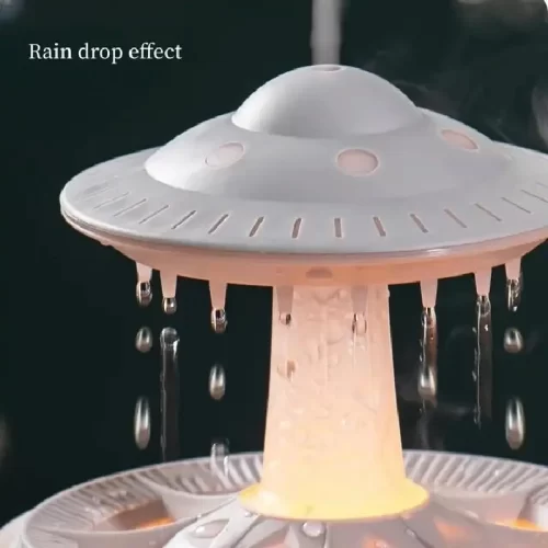 Rain Drop Air Humidifier Essential Oil Diffuser 350ml 7 Colors LED Lamp Ultrasonic Remote Control USB Rain Cloud Aroma Diffuser - Image 6