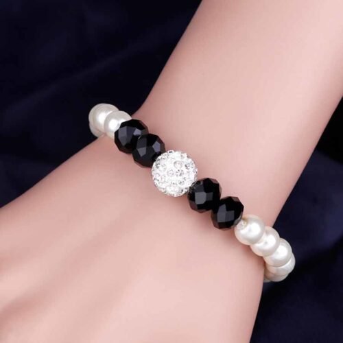 Simulated Pearl Jewelry Sets Party Pearl Earrings Necklace Bracelet Set Woman Earings Fashion Jewelry African Beads Jewelry Sets - Image 3