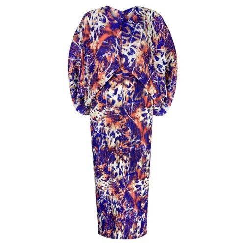 Pleated Vintage Printed Batwing Sleeve Dress Women Spring Summer Loose Plus Size Dress Indie Folk Aesthetic Clothes - Image 11