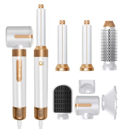 7 in 1 Professional Hair Straightener  Hair Curler Electric Comb Hair Dryer Brush Hot Hair Volume Curlers Hair Style Set - Image 8