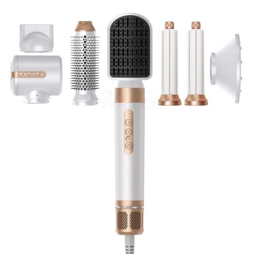 7 in 1 Professional Hair Straightener  Hair Curler Electric Comb Hair Dryer Brush Hot Hair Volume Curlers Hair Style Set - Image 4