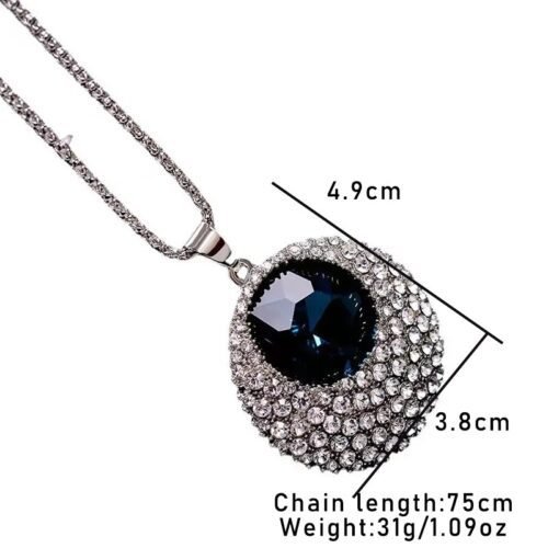 Fashion Versatile Retro Sapphire Necklace - Image 3