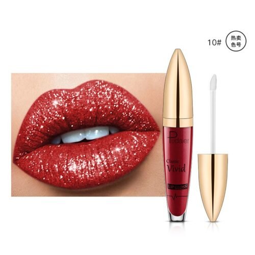 Pudaier matte pearl gloss lip gloss does not stick to cup lip glaze, develops color, liquid lipstick, and lip gloss - Image 8