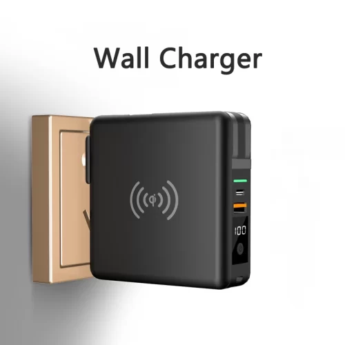 Power Bank 10000mAh With AC Plug 15W Fast Wireless Charging Powerbank USB Type C Mobile Phone Wall Charger for iPhone 14 Xiaomi - Image 4