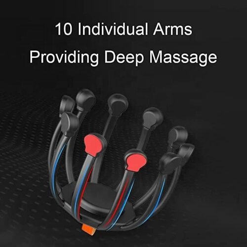 New arrival vibrating head massage 360 degree head massager 10-Motor electric scalp massager - Image 5
