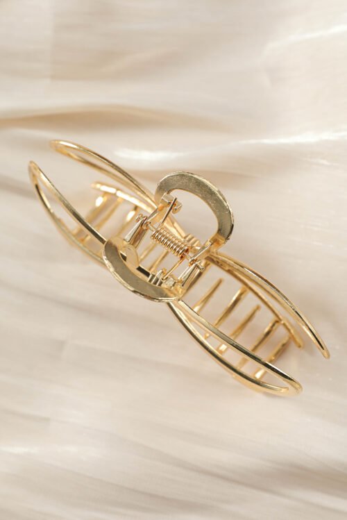 Gold Bowknot Shape Claw Clip - Image 6