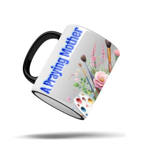 A Praying Mother Is a Powerful Force Mug – 11oz Accent Coffee Cup – Christian Mom Gift – Inspirational Full Bleed Mug – Faith-Based Mother’s Day Drinkware - Image 7