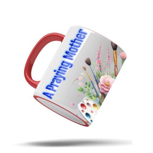 A Praying Mother Is a Powerful Force Mug – 11oz Accent Coffee Cup – Christian Mom Gift – Inspirational Full Bleed Mug – Faith-Based Mother’s Day Drinkware - Image 5